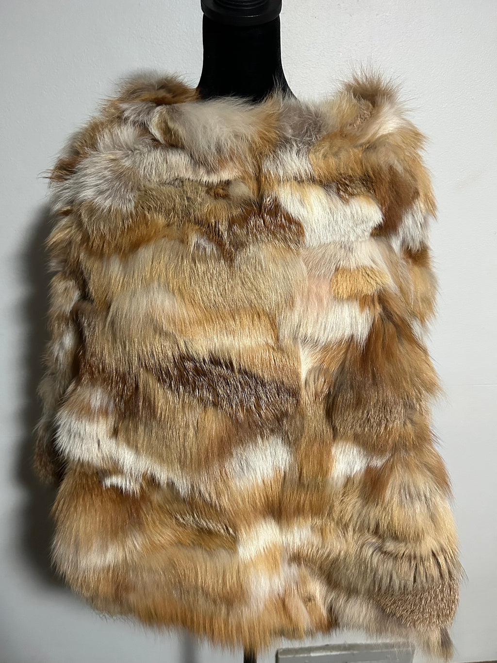 Red Fox fur poncho