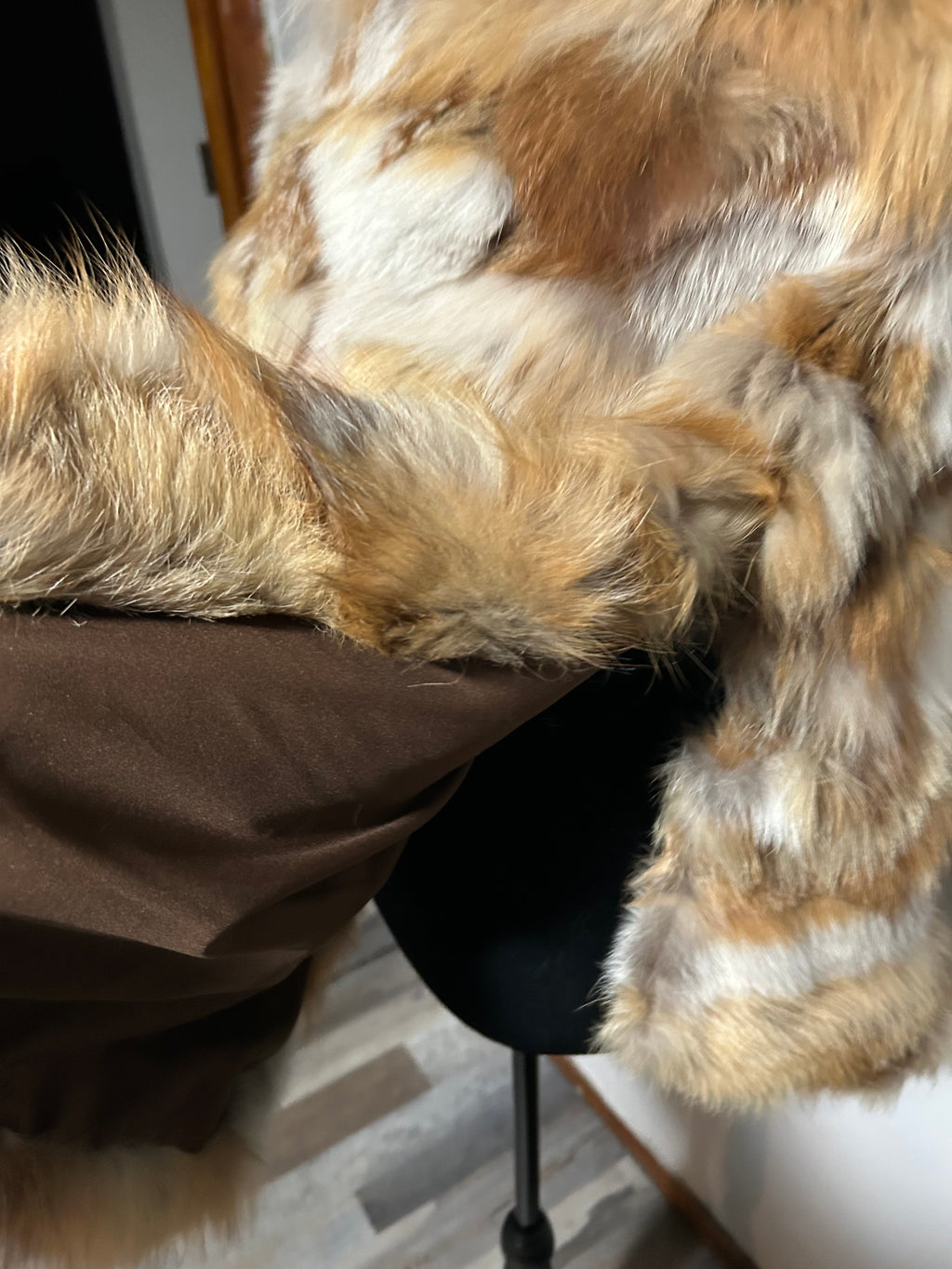 Red Fox fur poncho