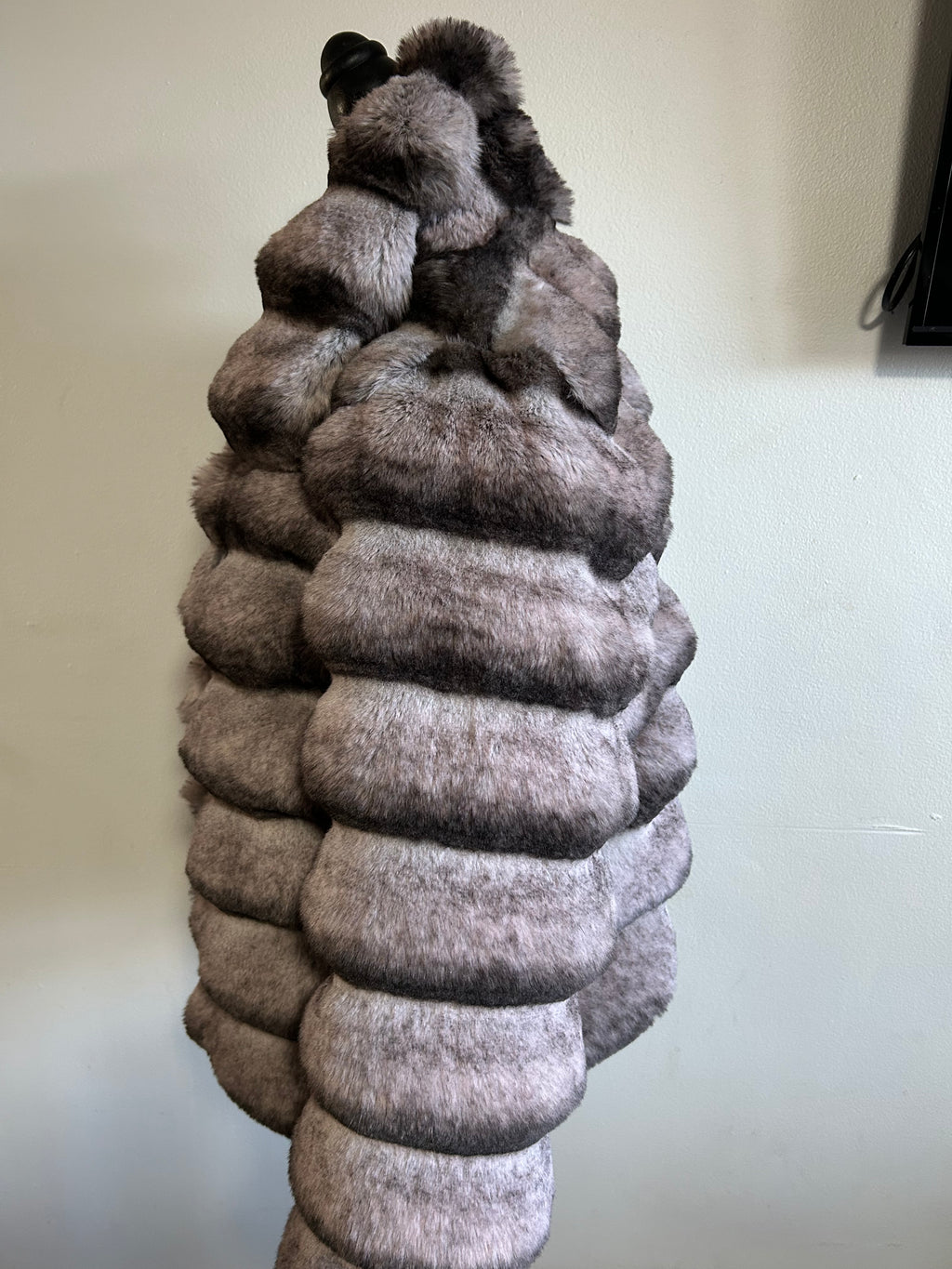 Rex Rabbit Chinchilla Fur Jacket size M