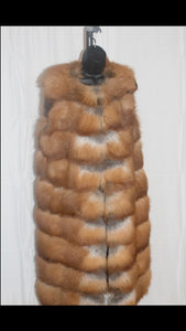 Natural Red Fox Mid Vest