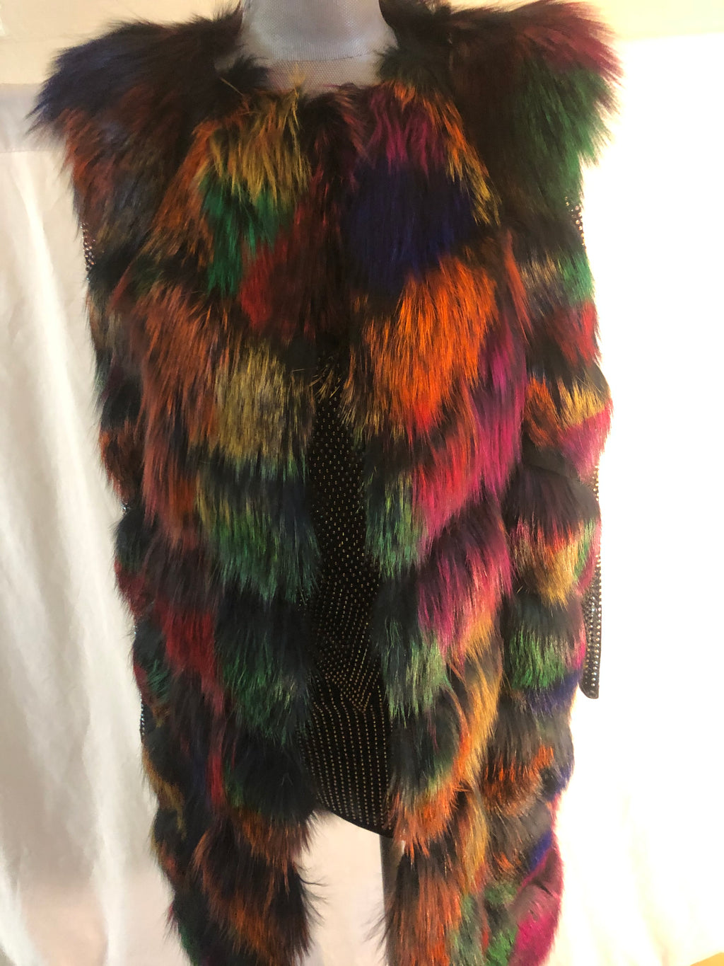 Multi Color Fox Vest All the Colors you need! Size M-L 10/12