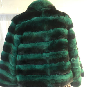 Green Chinchilla Rex Jacket