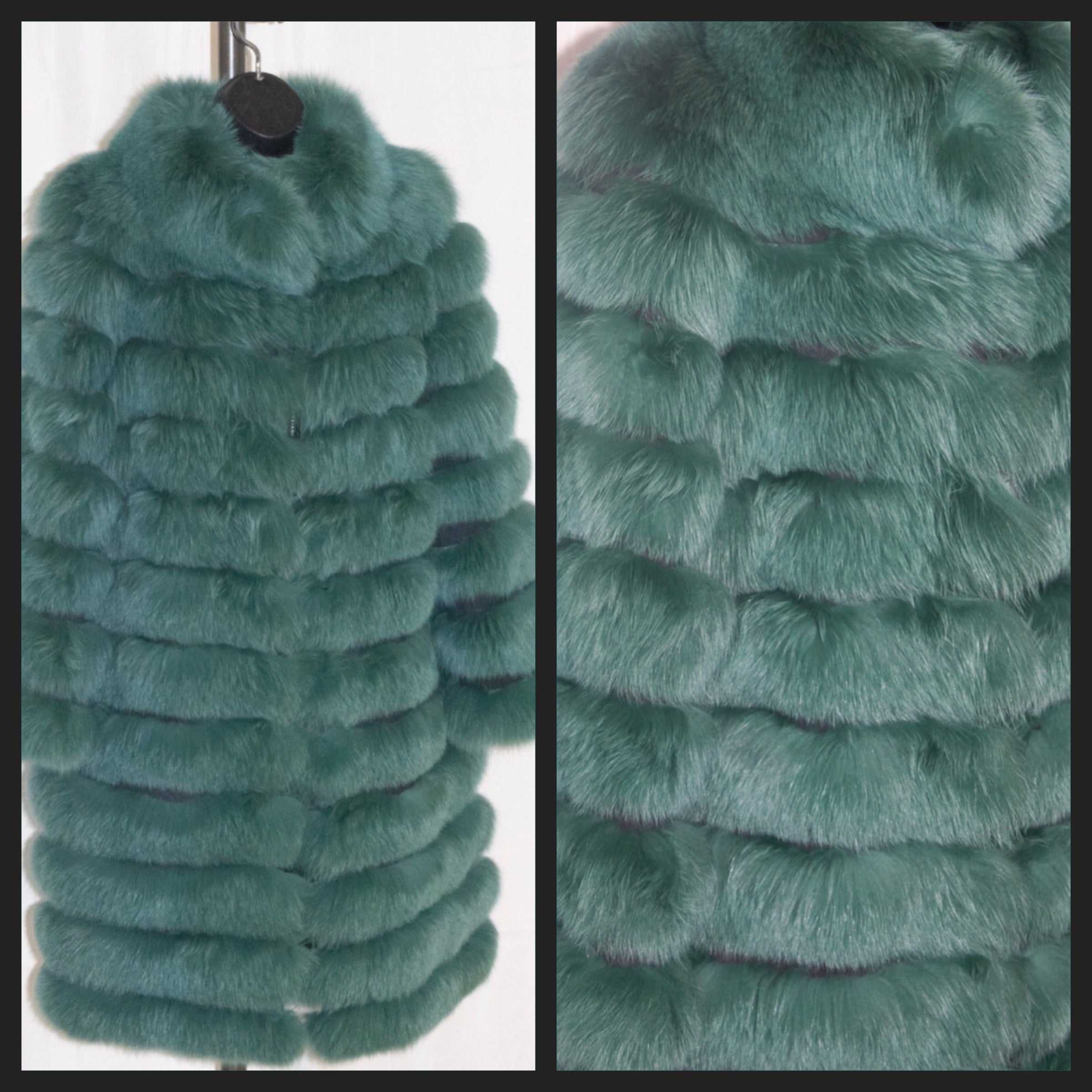 Forest Money Green Fox Coat Size M 8-10