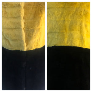 Rumble with the Bee Yellow and Black Shred Rabbit Jacket